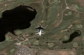 Plane coming in to Calgary